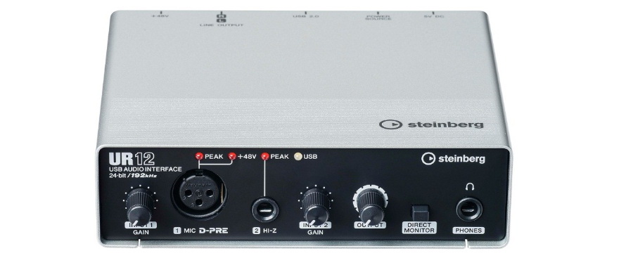 兼容iPad/Mac/PC，实现高品质录音的Steinberg USB音频接口UR12发布