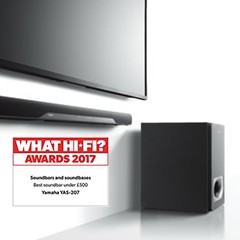 获奖信息：QG刮刮乐搭载DTS Virtual:X?技术的新款回音壁YAS-207 荣获What Hi-Fi?五星好评